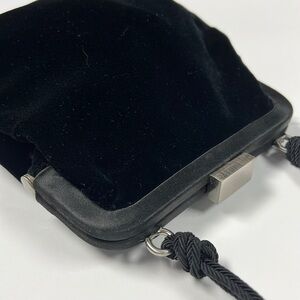 Neiman Marcus Small Velvet Snap Lock Evening Bag